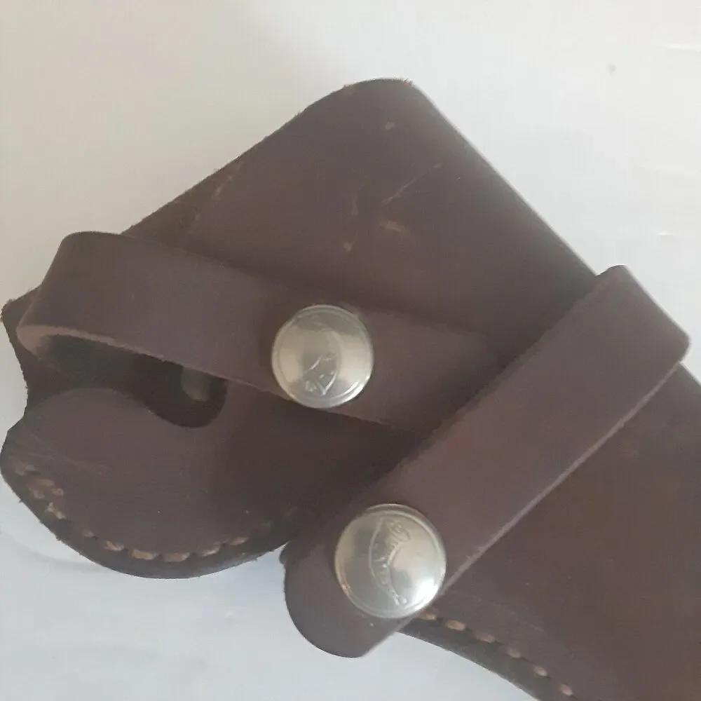 Hunter Leather Holster Whiskey Snap Closure Belt Loop
